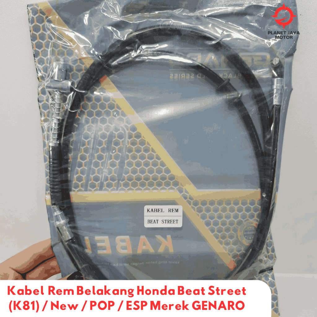 Kabel / Tali Rem Belakang Motor Honda Beat Street (K81) / New / POP / ESP Merek GENARO