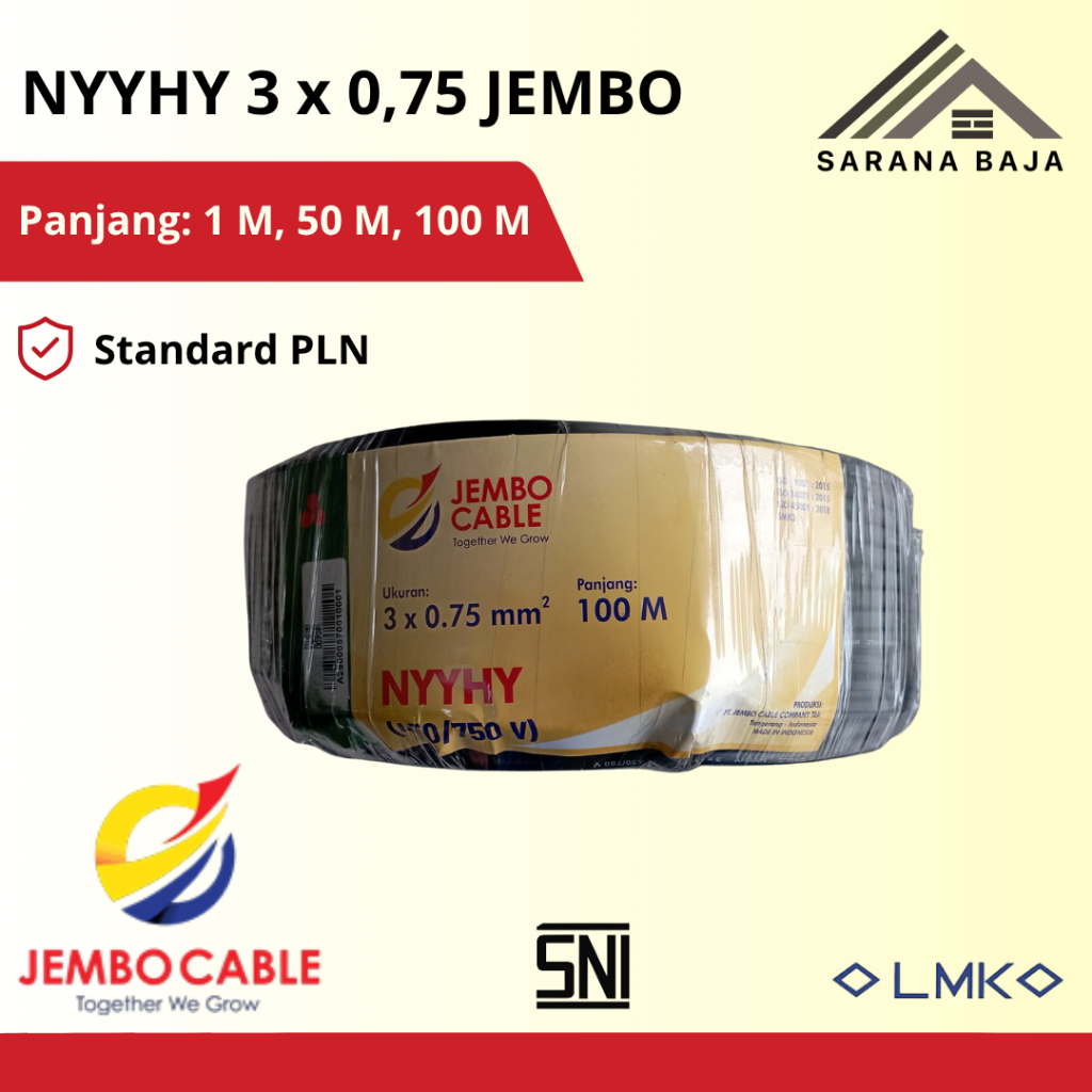 KABEL NYYHY 3 x 0,75 JEMBO