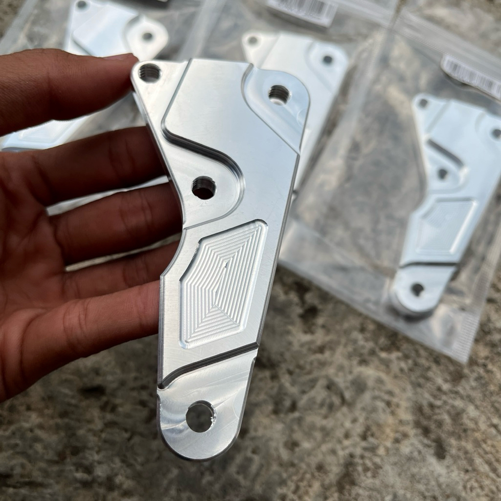 Breket Kaliper 4P 260mm Supra x125 Supra lama Supra fit Karisma 125 Piringan 260mm Breket Brembo 4P 
