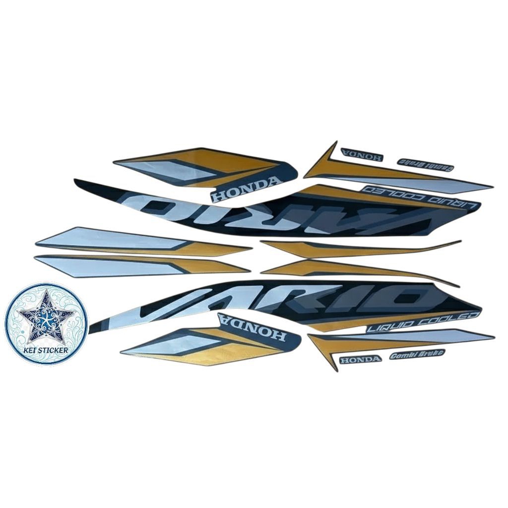 Stiker Striping Vario 125 2021 Biru Matte Blue