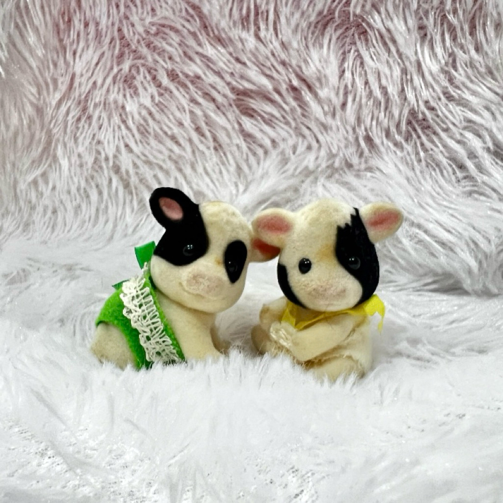 Baby Cow & Toys Bundle | Sylvanian Families PRELOVED