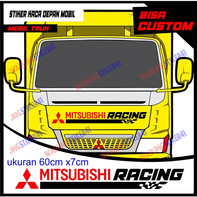 stiker mobil truk mitsubishi racing stiker cutting keren