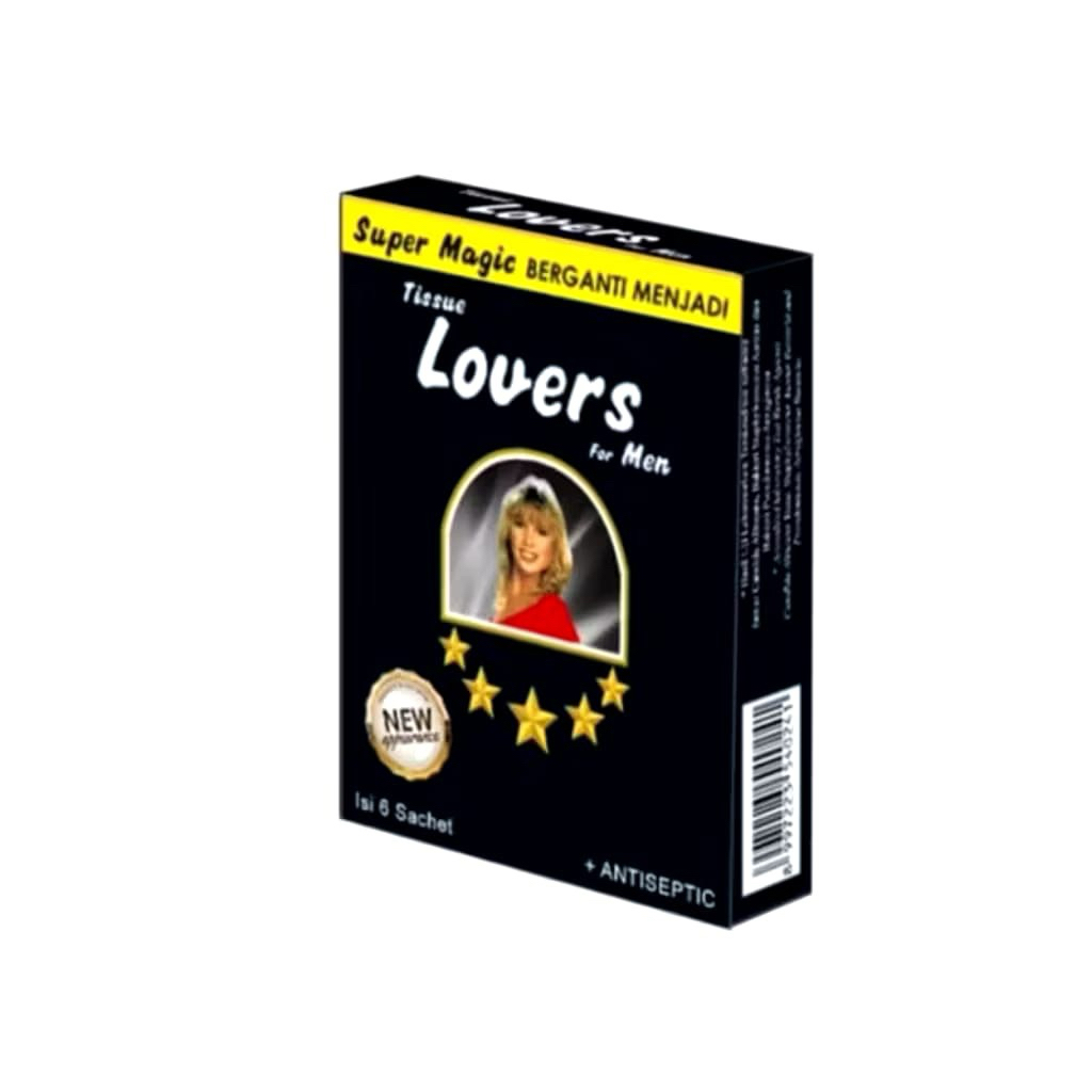 Tissue Magic Lovers For Men / Tisu Super Magic Aroma / Tahan Lama Isi 6