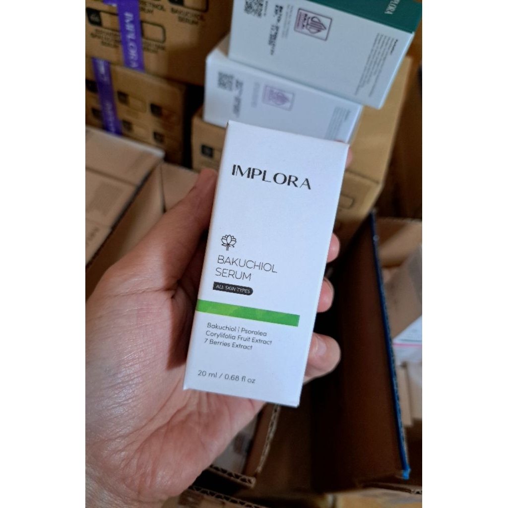 PROMO IMPLORA SERUM WAJAH BAKUCHIOL(Untuk Masalah Flek Penuaan Anti Aging) 20ML