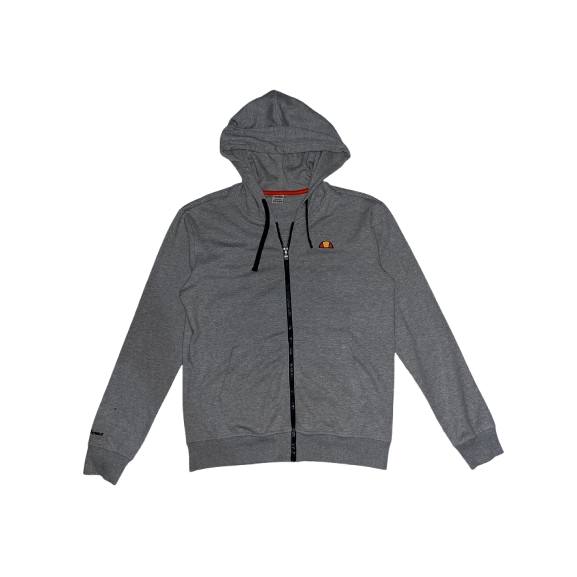 Ellesse Small Logo Zipper Hoodie Grey