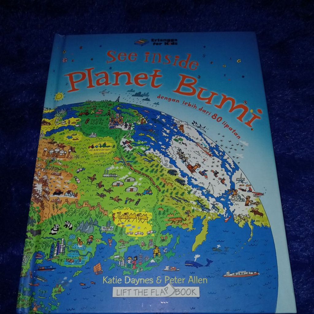 buku see inside planet bumi (dengan lebih dari 80 lipatan)