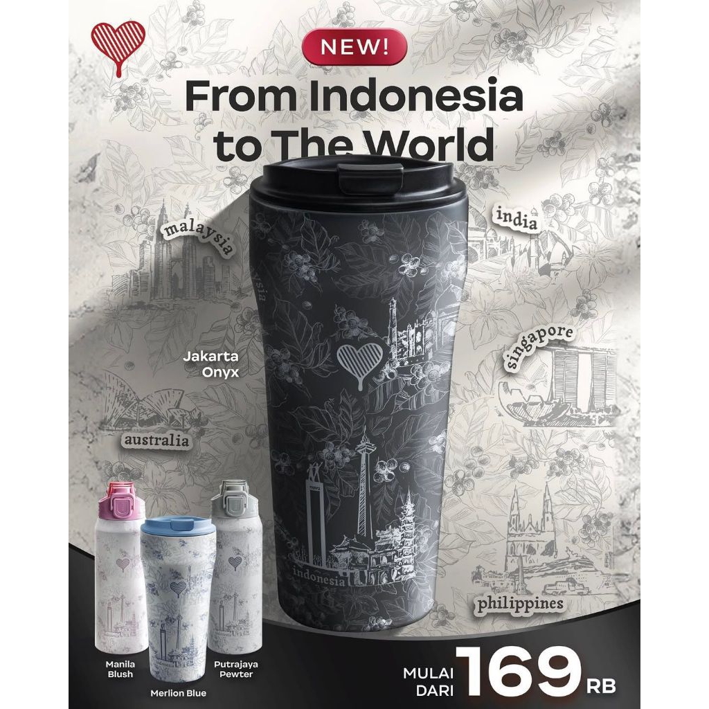 Tumbler Kopi Kenangan From Indonesia to The World  / Tumbler Kopi Kenangan 2025 / ORIGINAL Tumbler K