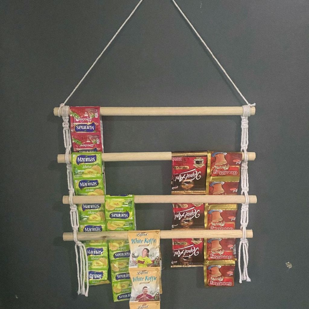 hanger 50cm rak gantungan snack, rak gantungan kopi gantungan jajanan rak warung buat di kamar warun