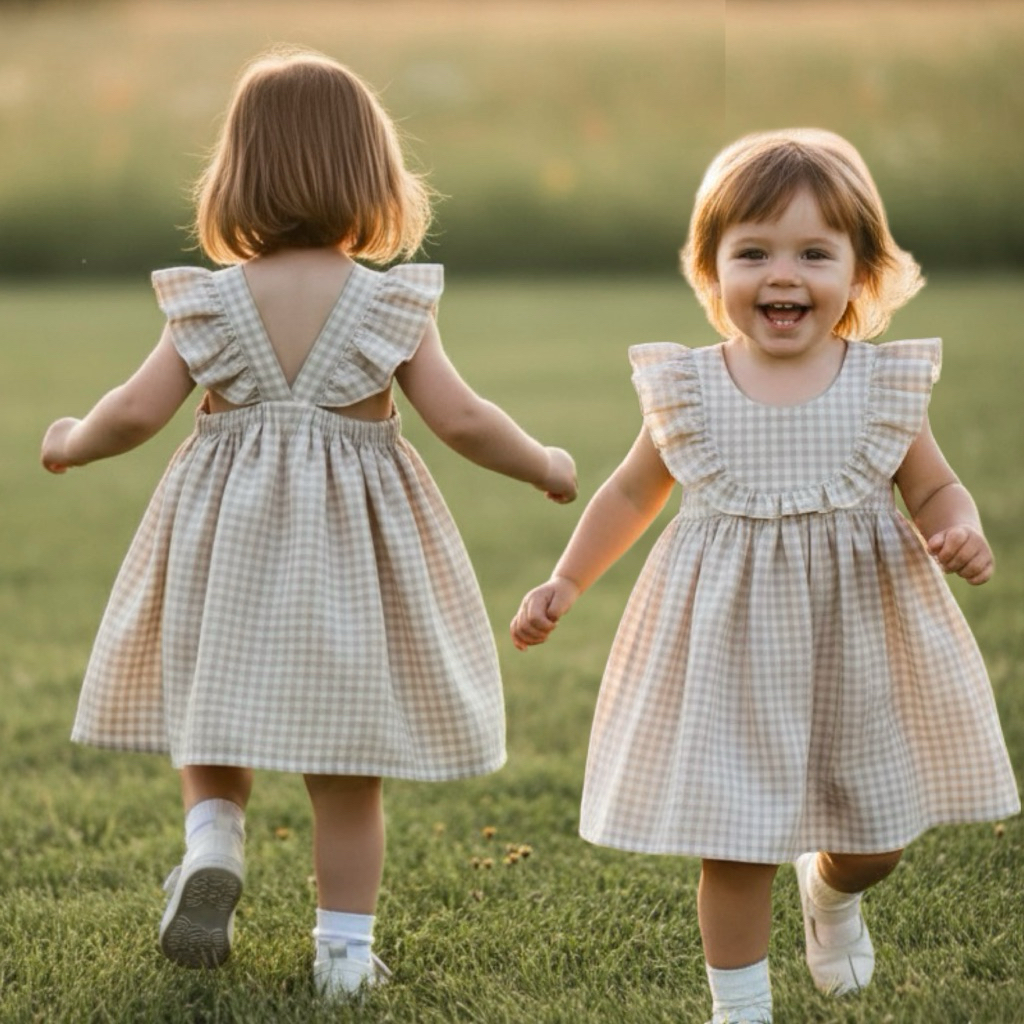 PETITEBUNNY / Dress Anak Perempuan Bahan Katun / Baju Fashion Anak / Dress Pantai Anak