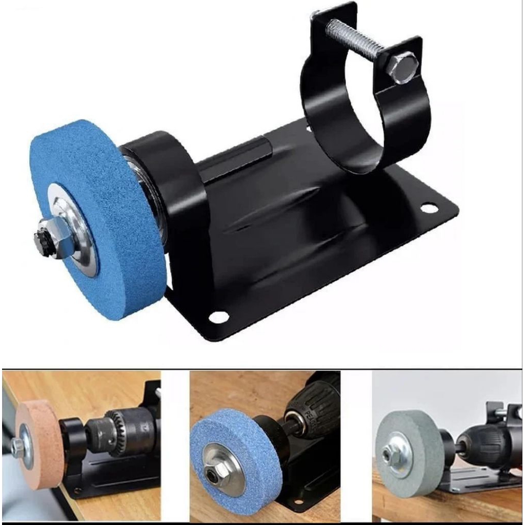 DUDUKAN MESIN BOR TANGAN JADI GERINDA SET BATU GERINDA