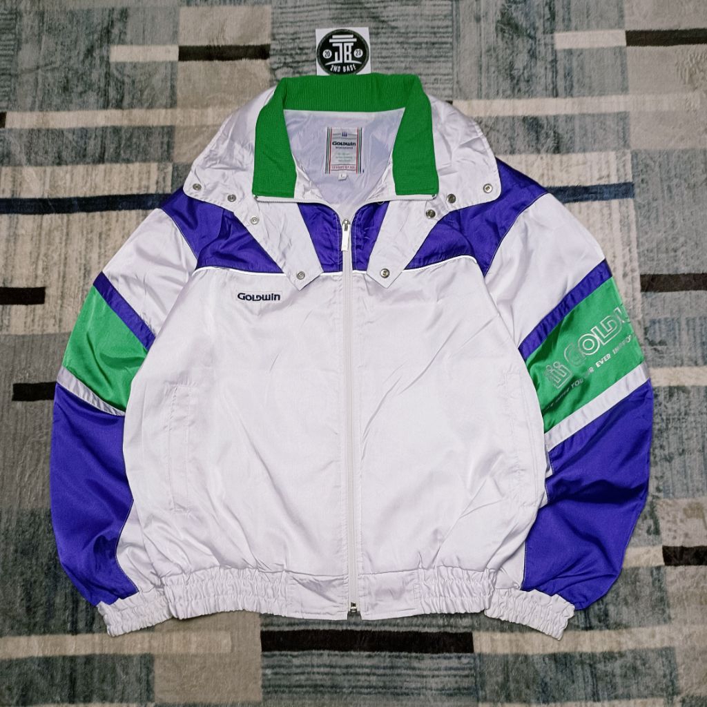 Goldwin Windbreaker Jacket Vintage Colorblock
