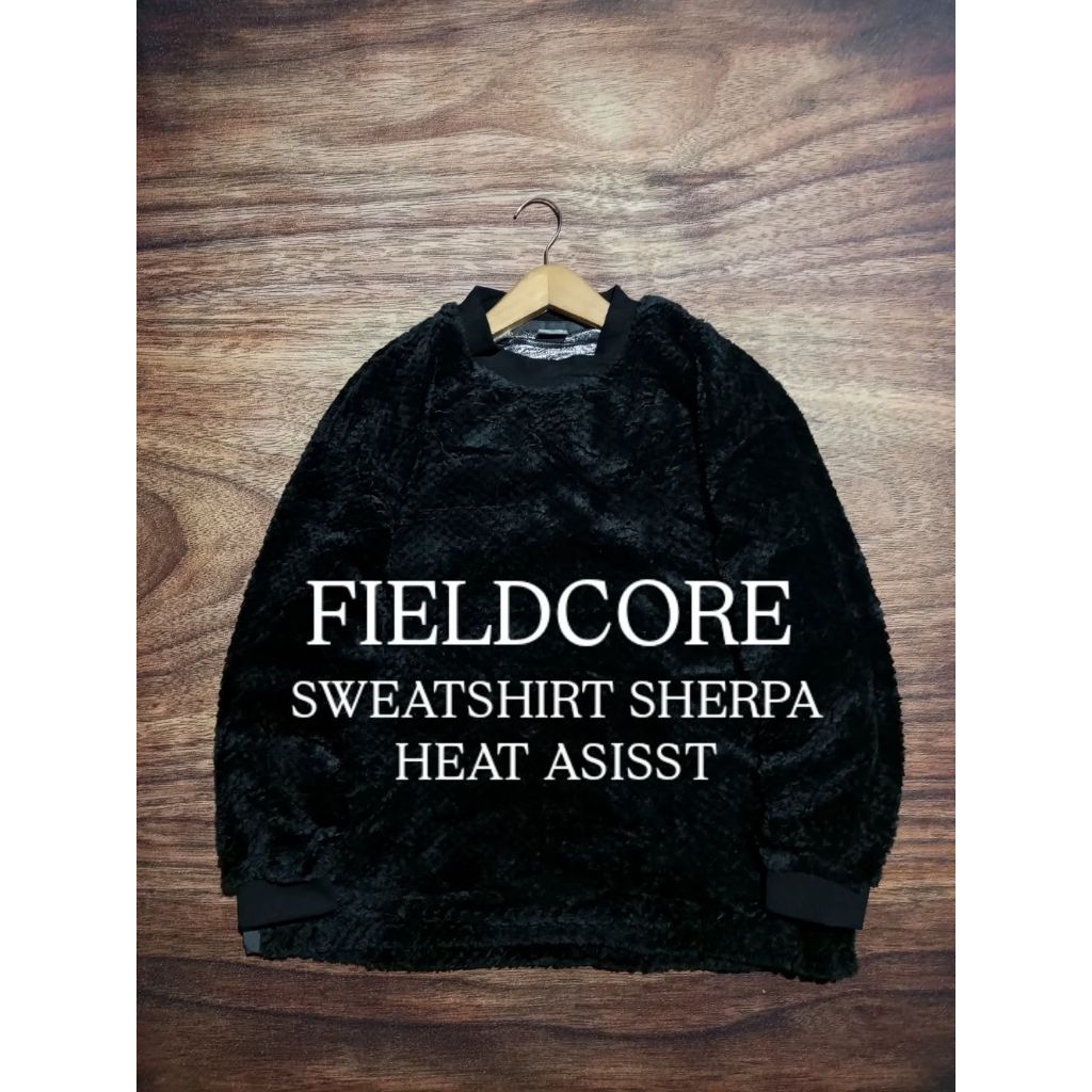 SWEATSHIRT FIELDCORE SHERPA FULL BLACK DALEMAN HEAT ASISST PRIA/UNISEX SECOND PRELOVED