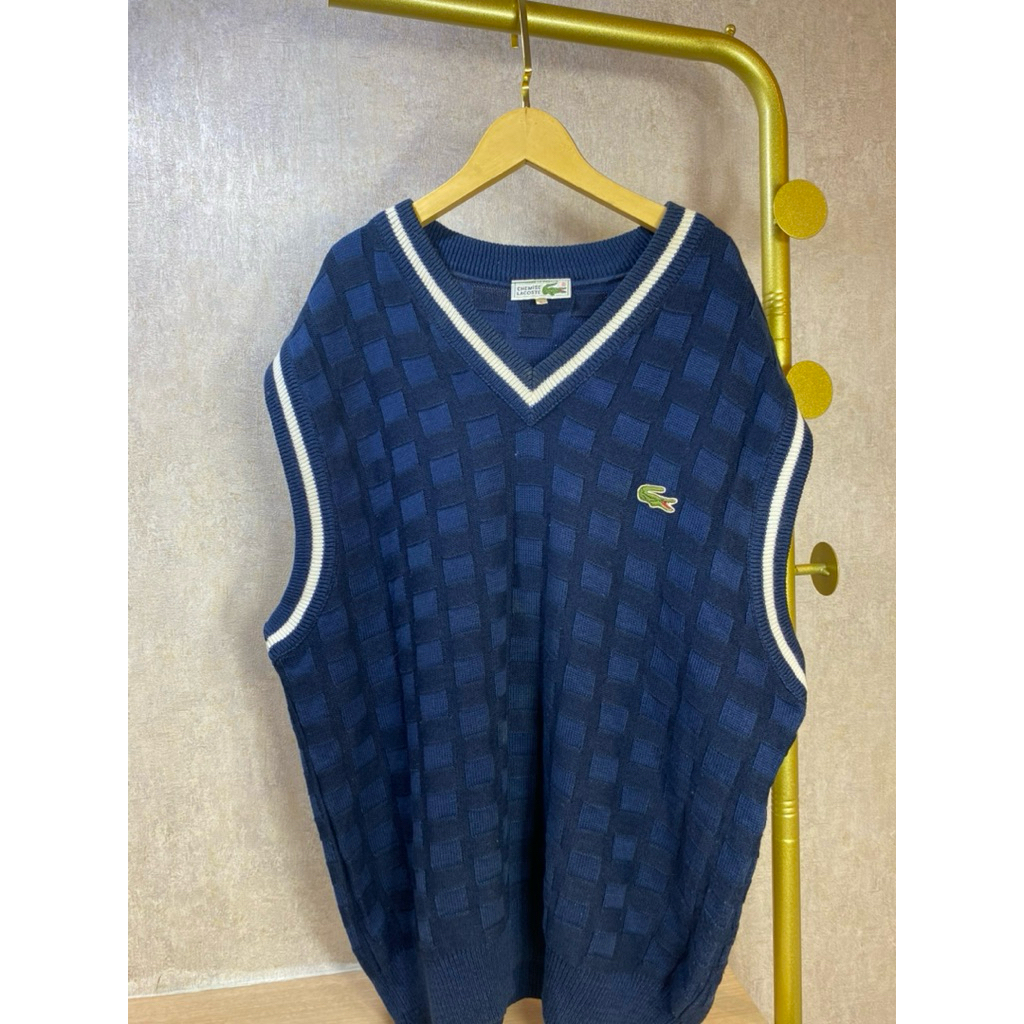 Rompi Pria Lacoste Men’s Vest Biru Navy