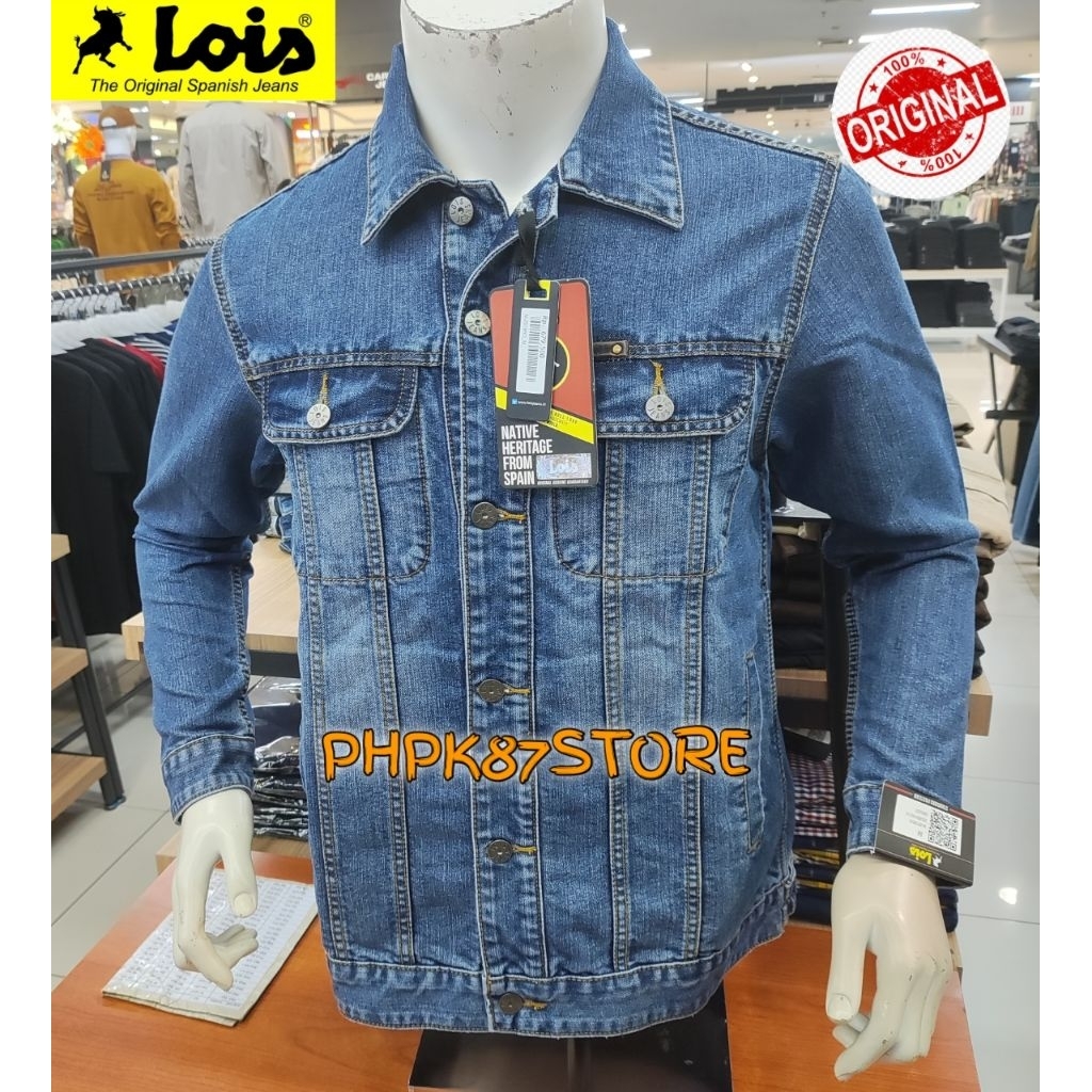 LOIS JEANS JAKET PANJANG PRIA,JAKET DENIM PRIA ORIGINAL