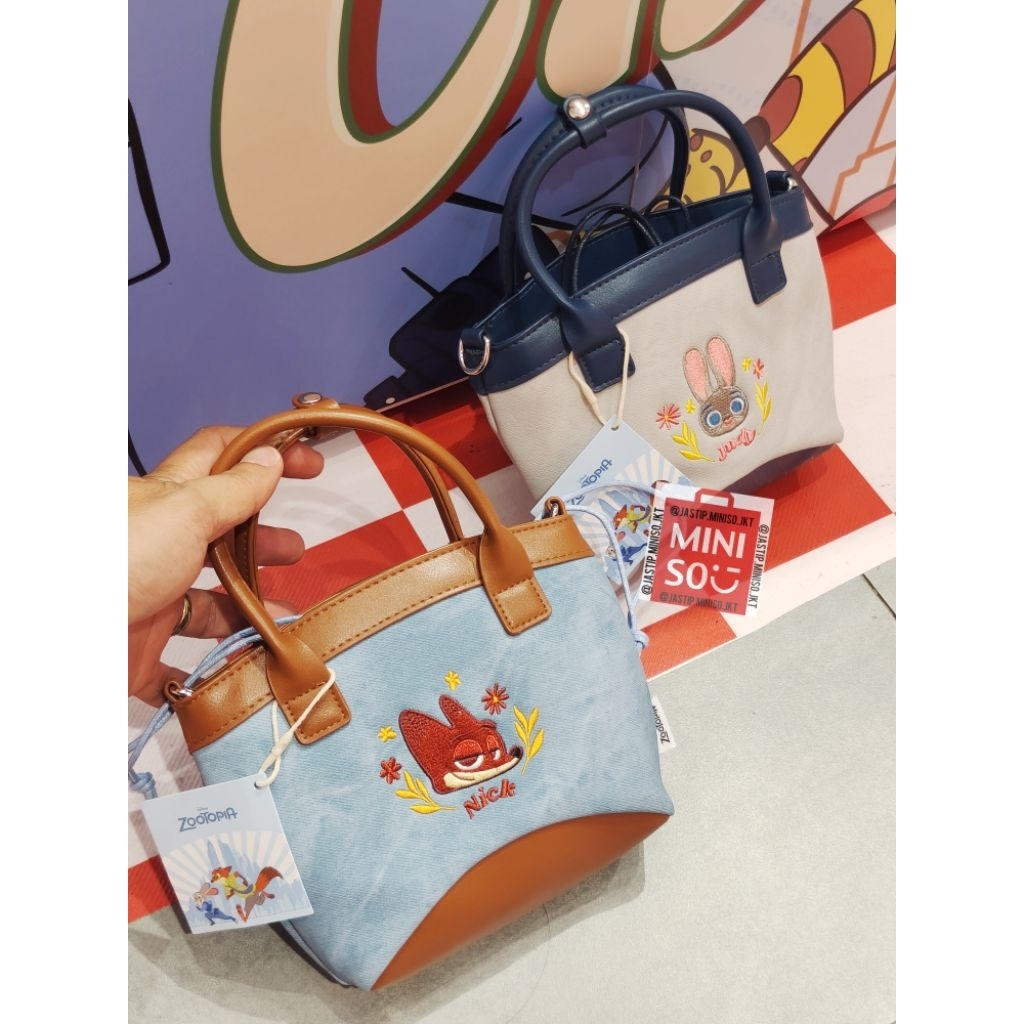 OH SOME 🆕 Crossbody Bag / Tas Slempang DISNEY ZOOTOPIA Collection (18x6x21cm) JUDY HOPS / NICK WILDE