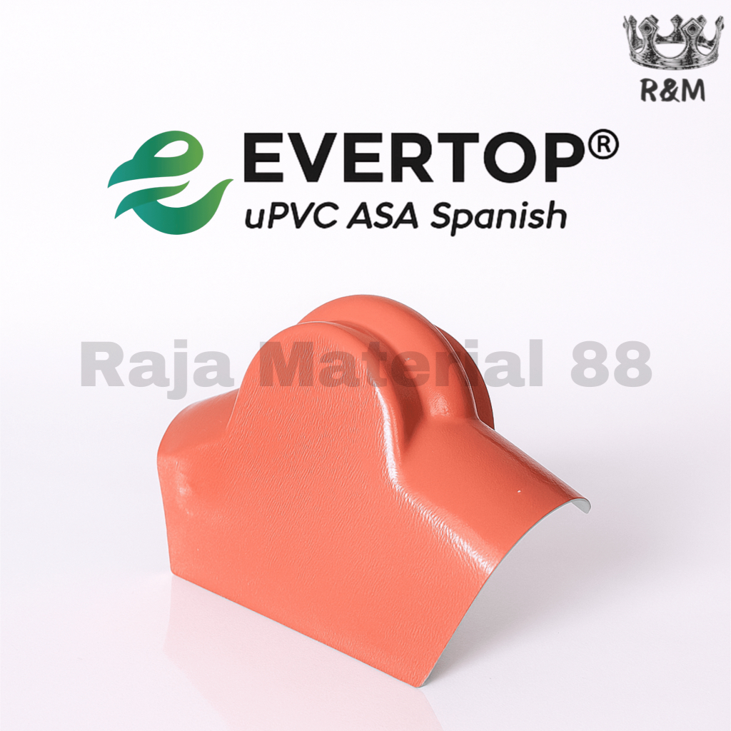 Nok Genteng Atap uPVC Top Ridge | Roofing Accessories ASA Spanish | Solusi Terbaik Aksesori Atapmu