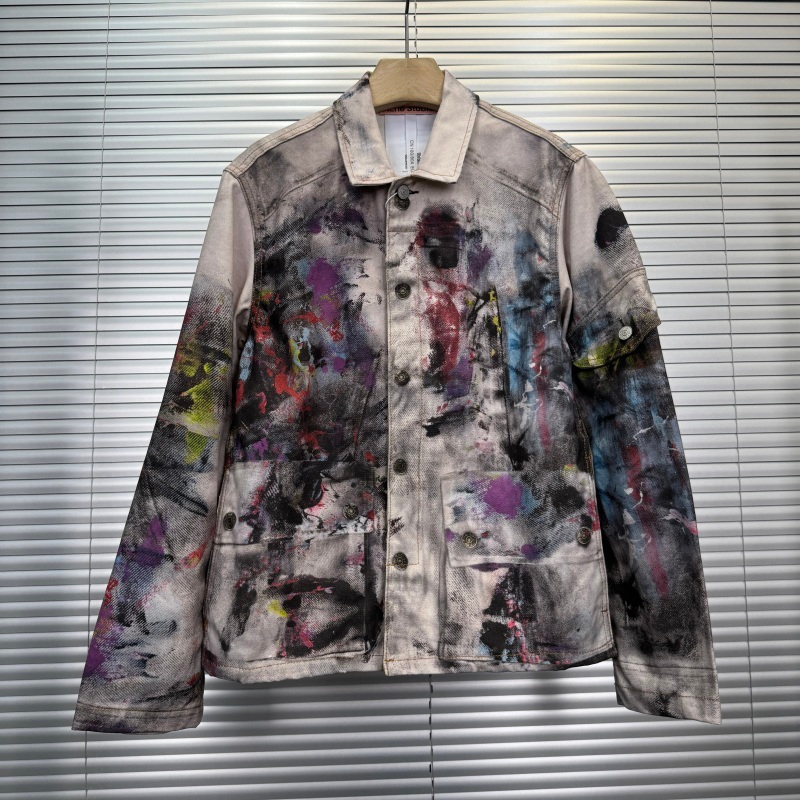 ACN STDS - Trompe-loeil Printed Denim Jacket [Multicolor]