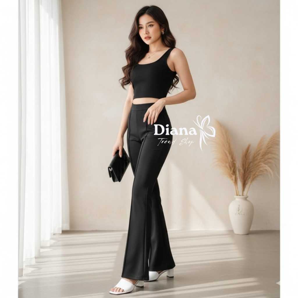 CELANA CUTBRAY CUBIT ZIPPER SCUBA // FLARE PANTS SCUBA CUBIT ZIPPER / KUALITAS BAIK