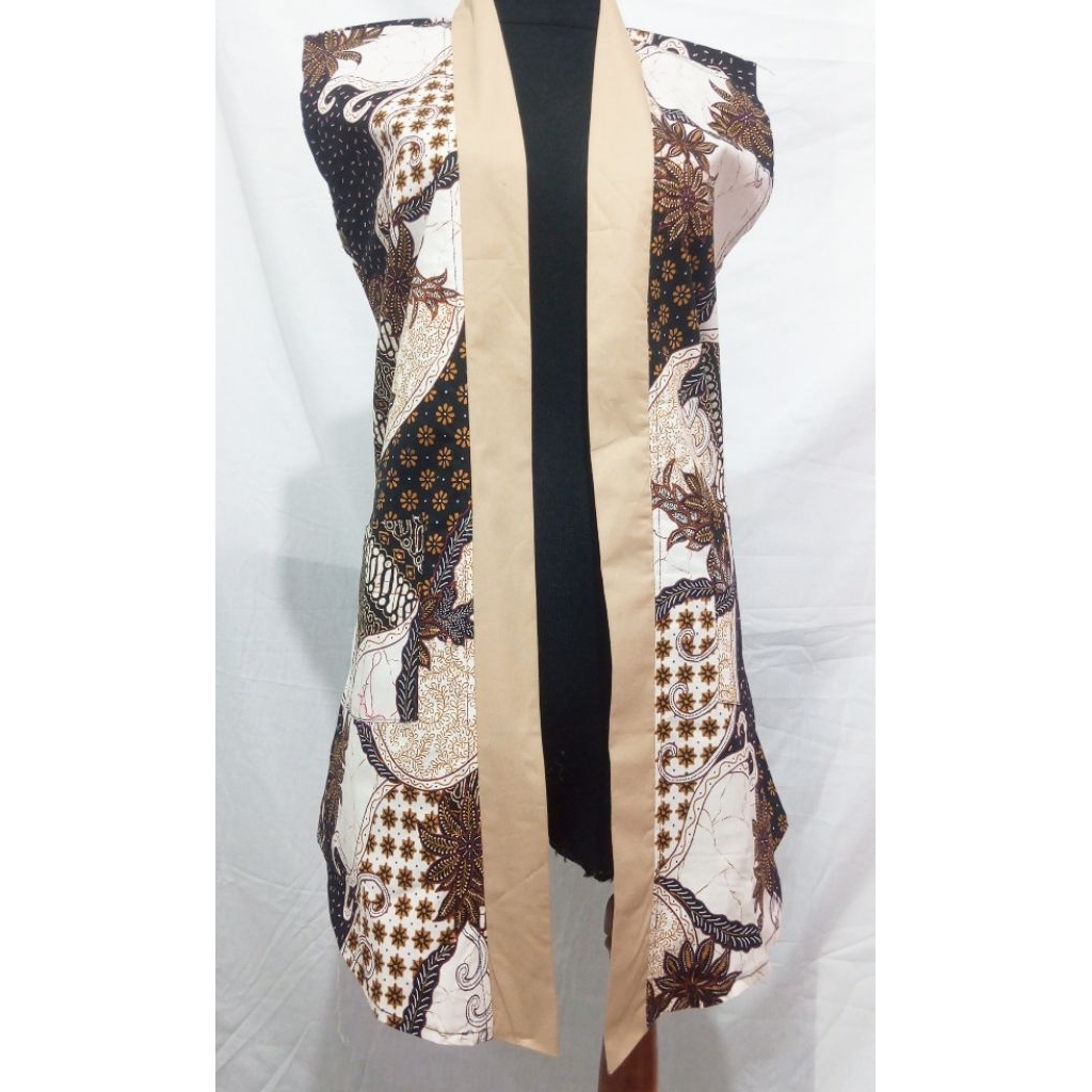 outer batik wanita long cardigan vest outer