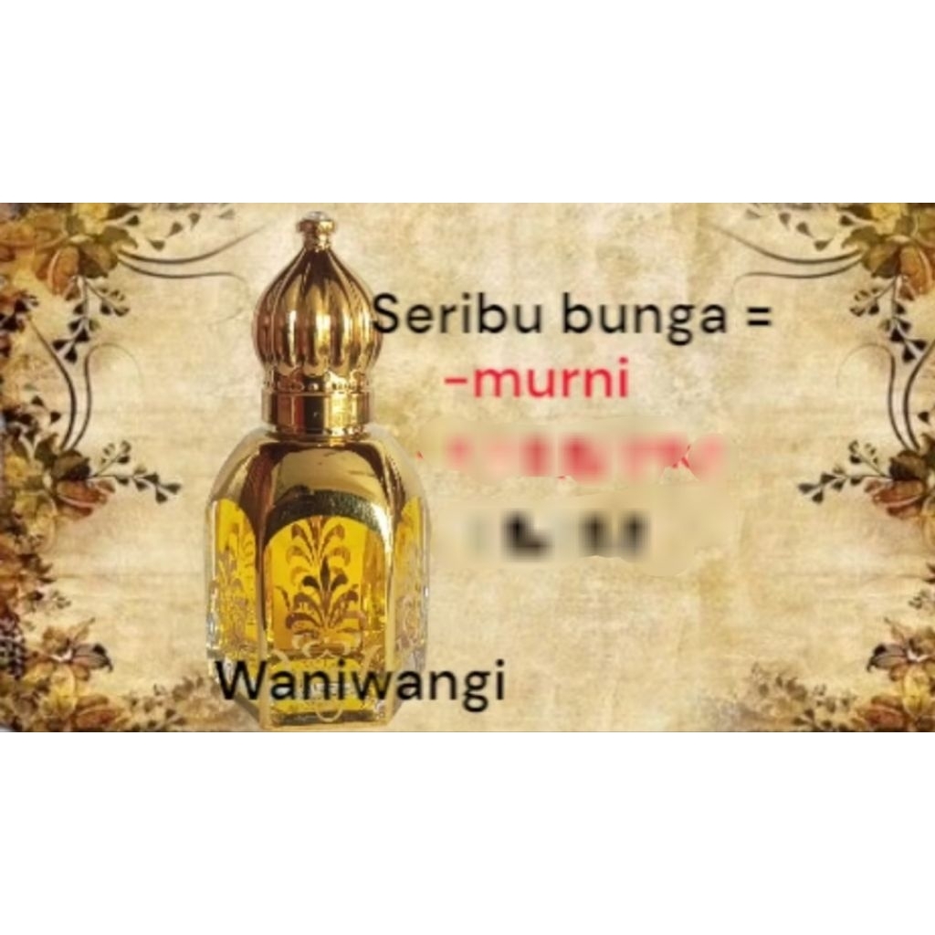 Minyak wangi seribu bunga asli murni