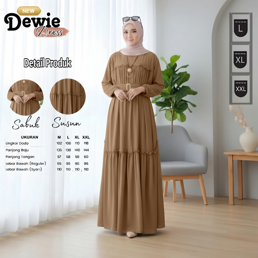 Dress Gamies Moeslim Wanita Games Kondangan Murah Pakean Gamiss Prempuan Setelan Muslim Gms Cewek Le