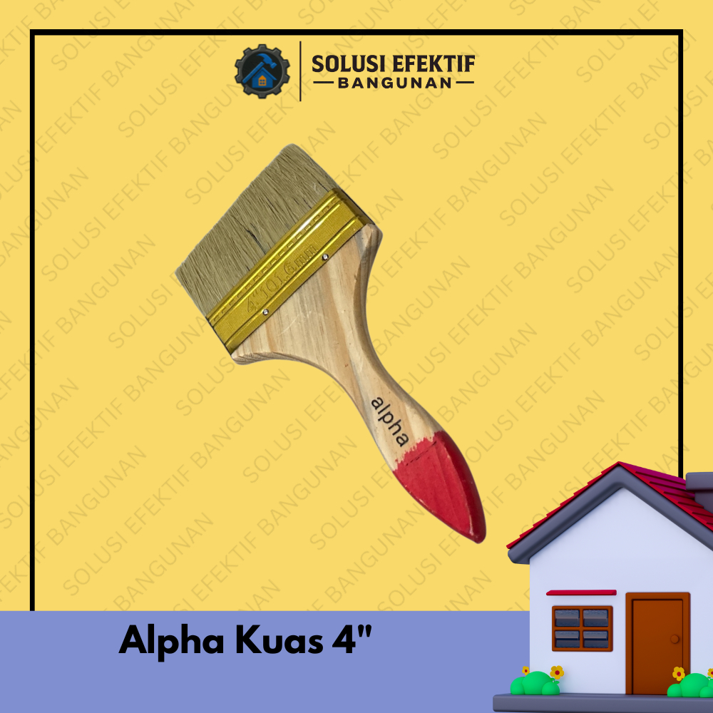 Kuas Cat Alpha 4 Inci | Kuas Lukis & Cat Tembok Serbaguna