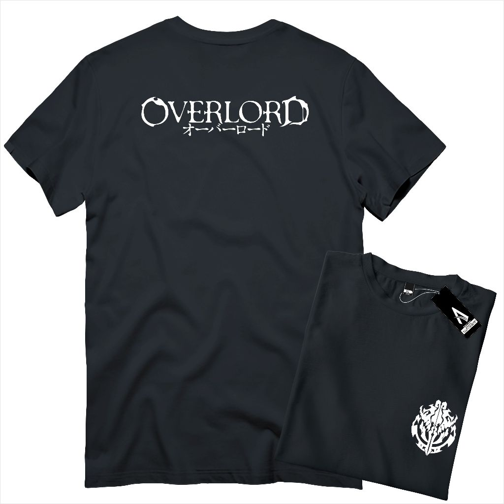 kaos Overlord kaos anime tshirt manga wibu kaos distro Cotton Combed