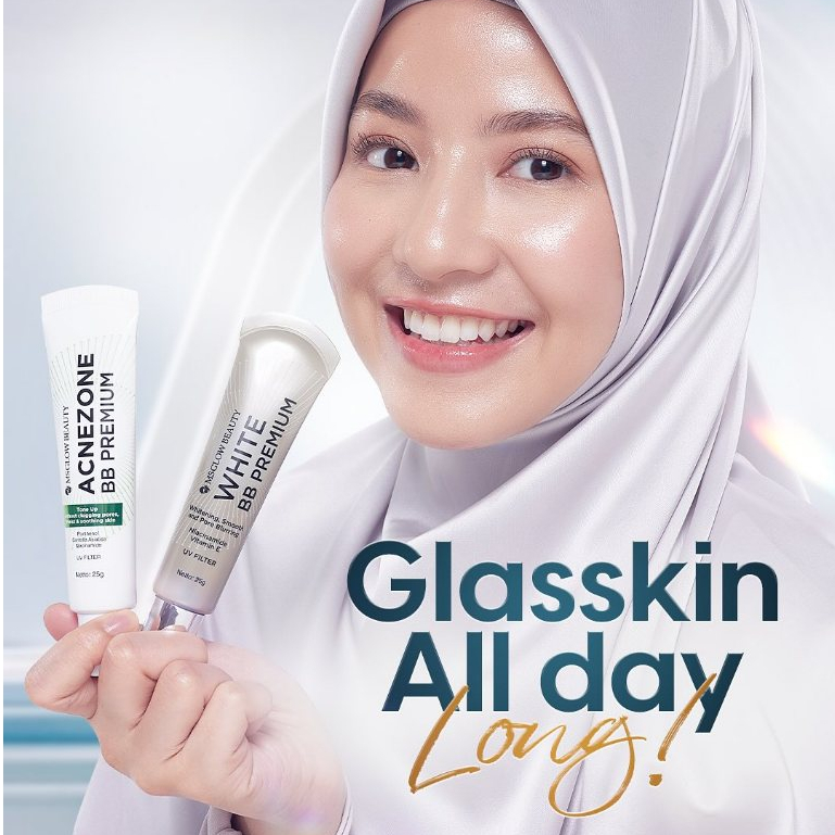 MS Glow BB Premium Whitening - Acne Zone BB Premium Krim Siang Pencerah Wajah GRATIS ONGKIR