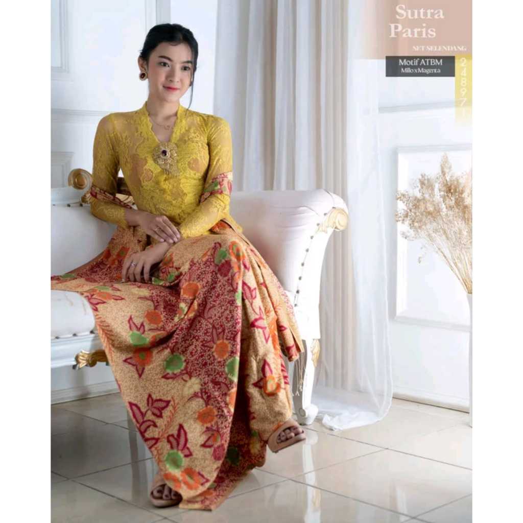 Klambi Bali - Kamen Sutra Paris Tanahan Kamen Bali Sutra Paris Kamen Lembaran Bali Set Selendang