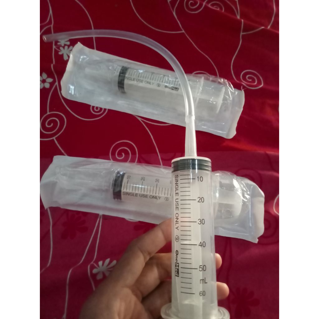 SQUID SUNTIKAN 60ML/60CC  SELANG PU 25cm ISI ULANG TINTA PRINTER