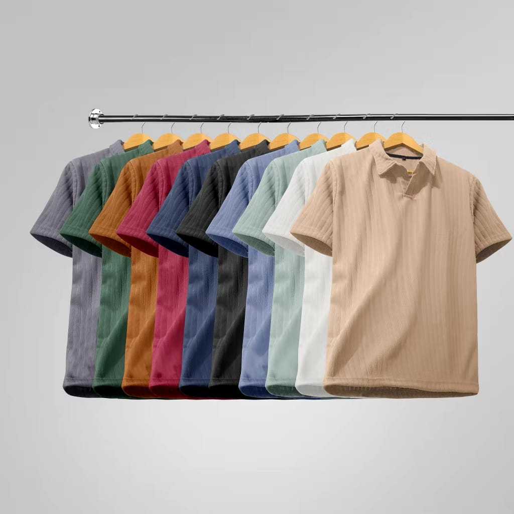 Polo Shirt Pria / Kaos Polo Knit Kerah / Baju Polo Berkerah Motif Pria Premium