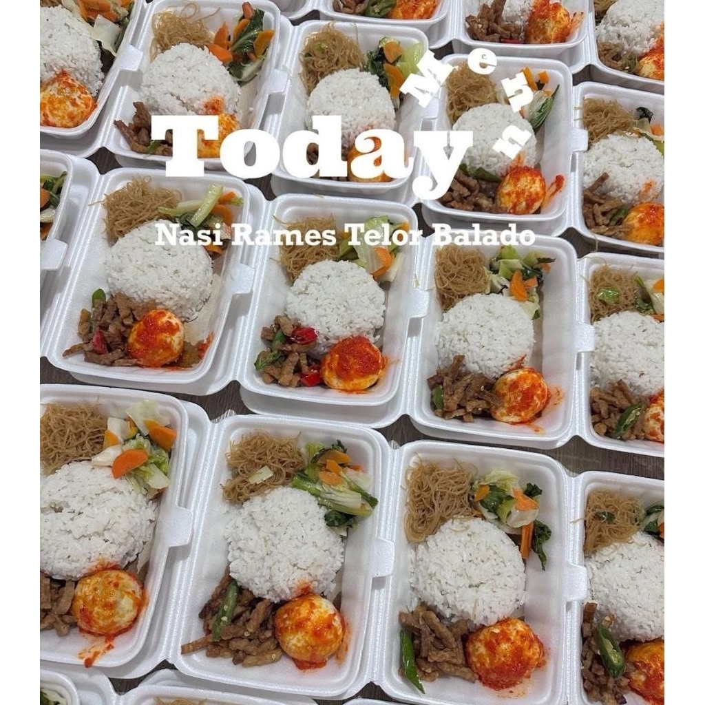 Nasi Rames|Nasi Kotak|nasi lemak