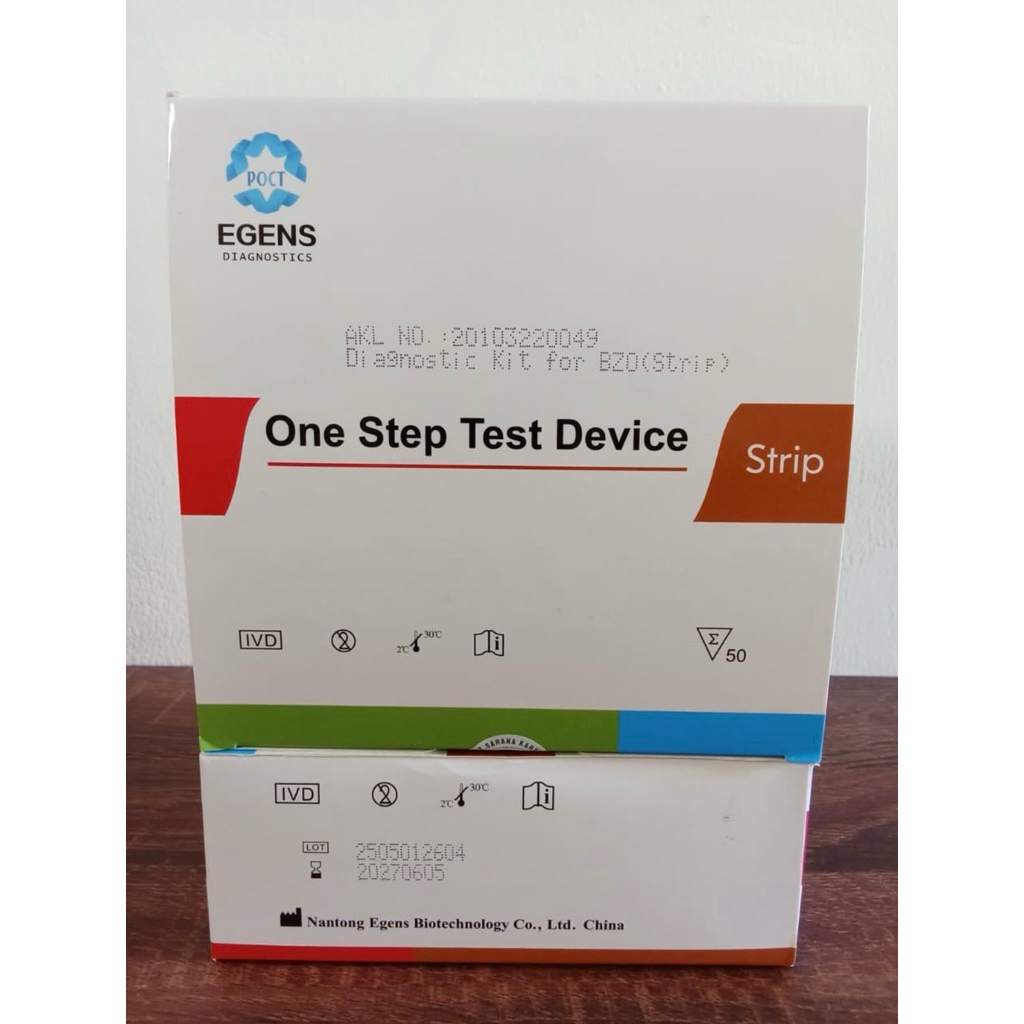 alat tes narkoba bzo strip urin tes egens  isi 50 tes