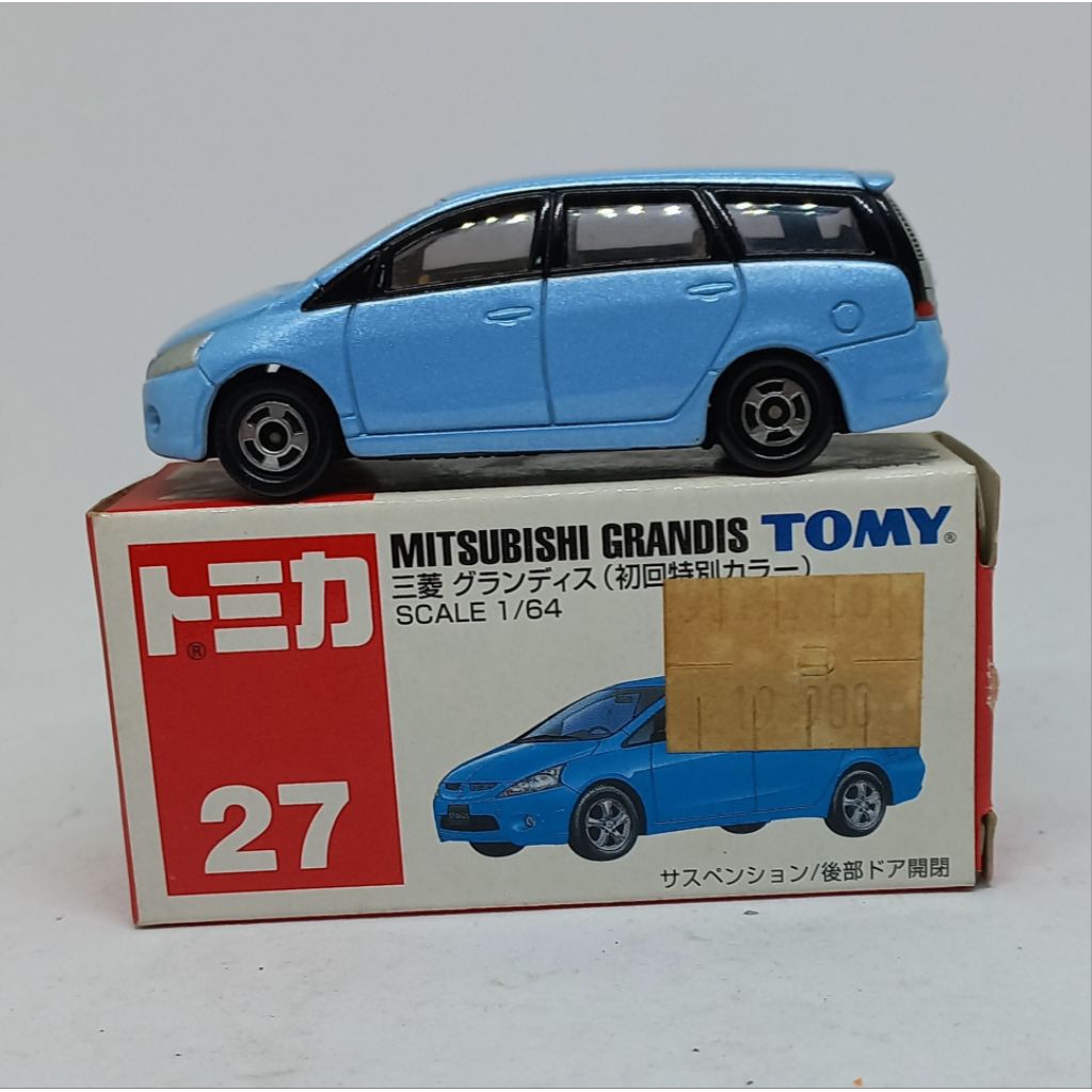 tomica mitsubishi grandis 27 blue tomy biru diecast (t)