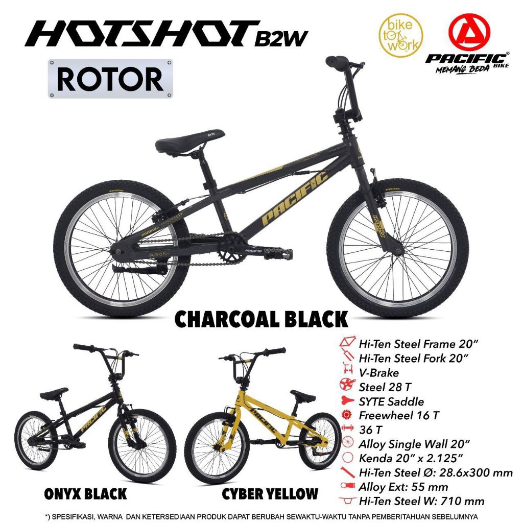 Sepeda BMX 20 inc Hotshot B2W Rotor Sepeda Anak