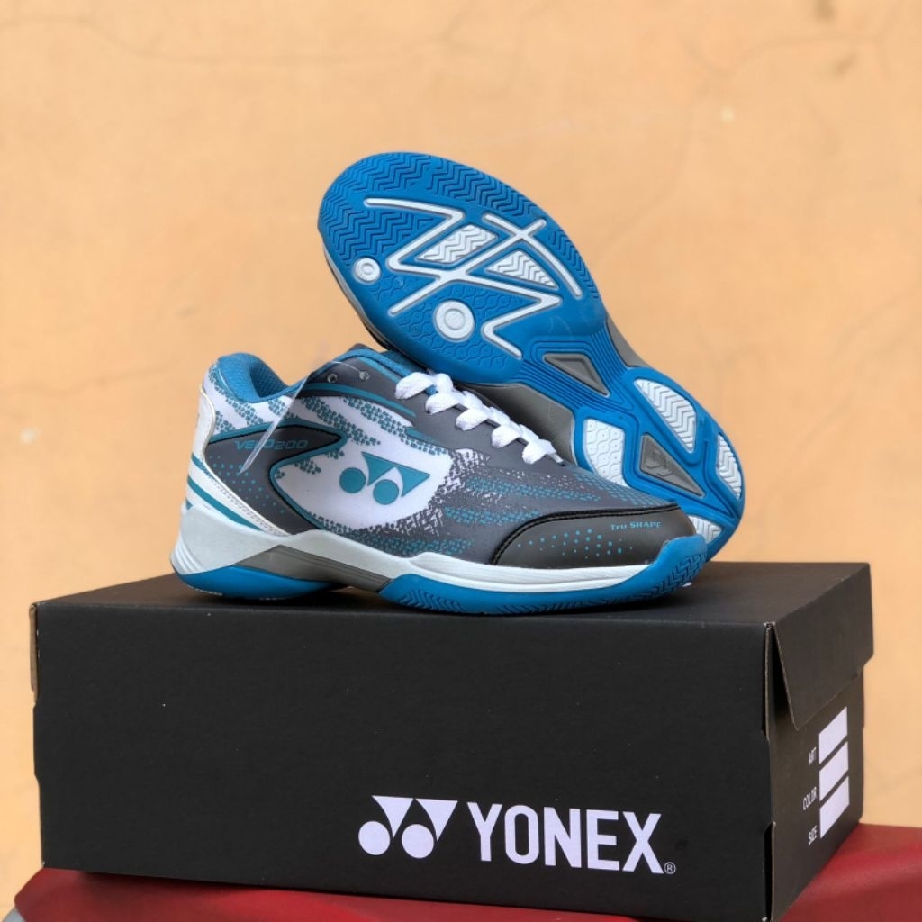 Sepatu Bulutangkis Badminton Anak Yonex Velo 200 Sepatu Olahraga Anak laki laki dan perempuan umur 5