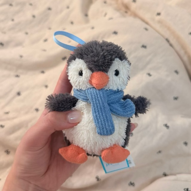 [Ready] Jellycat Penguin Blue Scarf Bag Charm - Ganci Pinguin Syal Biru JC