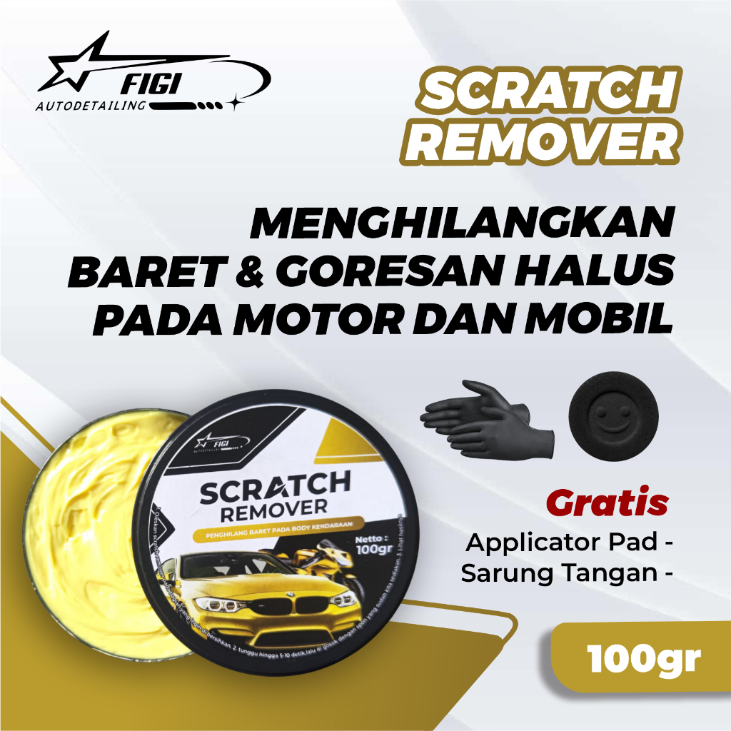 Figi Scratch Remover Penghilang Baret Lecet Mobil dan Motor Helm Scratch remover