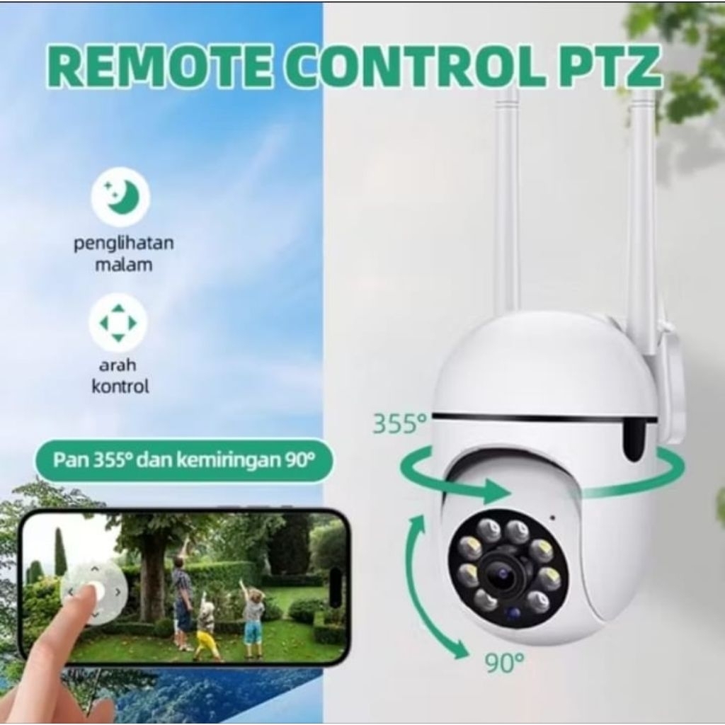 Camera CCTV Wifi Full HD 1080P Portable Sambung Hp Smart IP Kamera  Lampu Bohlam