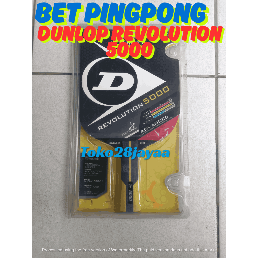 BET BED PINGPONG DUNLOP REVOLUTION 5000 ORIGINAL MURAH