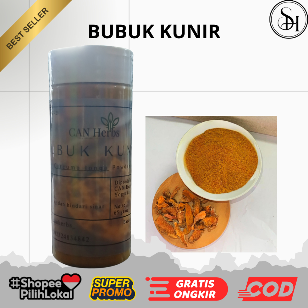 CAN HERB-BUBUK KUNIR (KUNIR, BUBUK KUNIR, BUBUK KUNIR ASLI, BUMBU MASAK KUNIR))