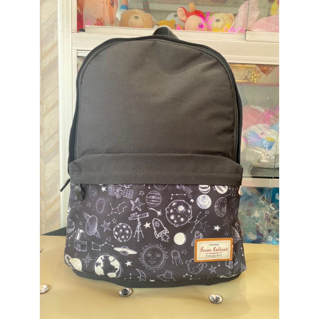 (Preloved)Tas Ransel pria wanita canvas bag