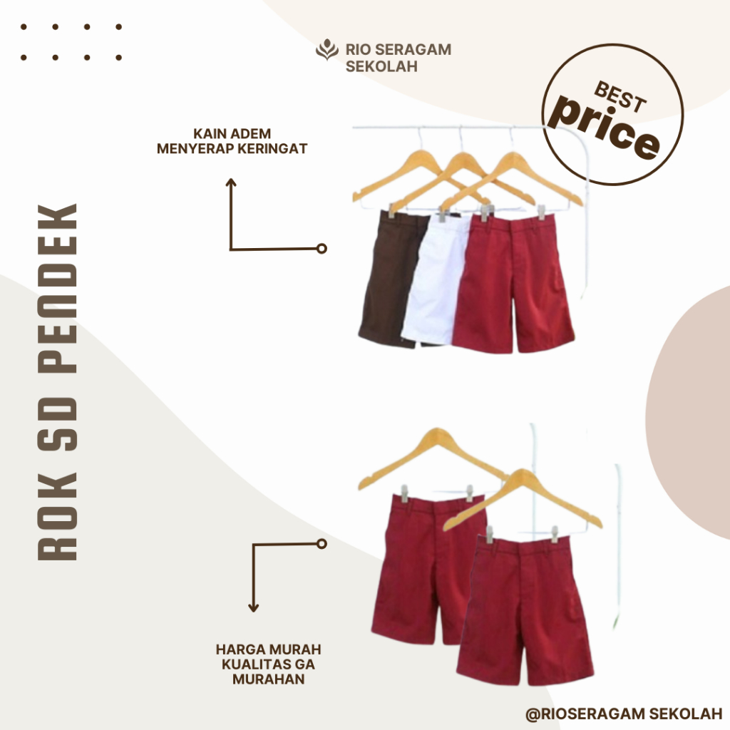 ROK SERAGAM SEKOLAH PUTIH SD PENDEK RIO ROK SD PENDEK PUTIH ROK SERAGAM SD PUTIH PENDEK ROK SD PENDE