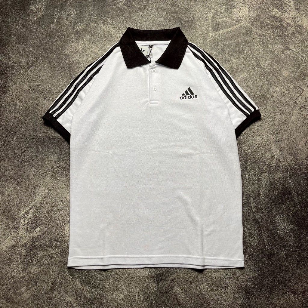 Adidas Kaos Polo Shirt 3-Stripes Logo Mountain Pria Size M - XXL