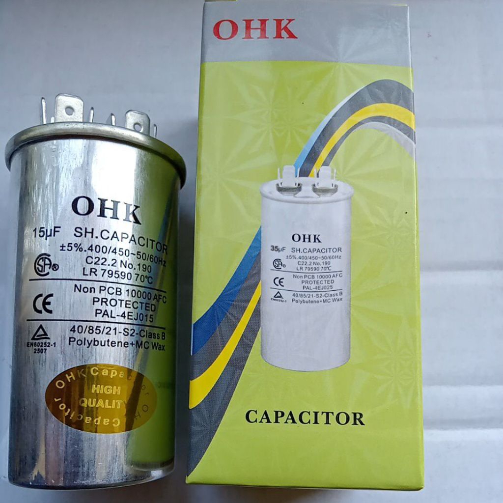 capasitor/capasitor AC 15uf berkualitas ohk japan quality