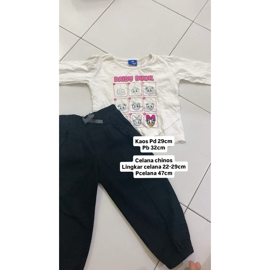 PRELOVED DRESS JEANS ANAK USIA 1-3 Tahun Little Ditsy AA