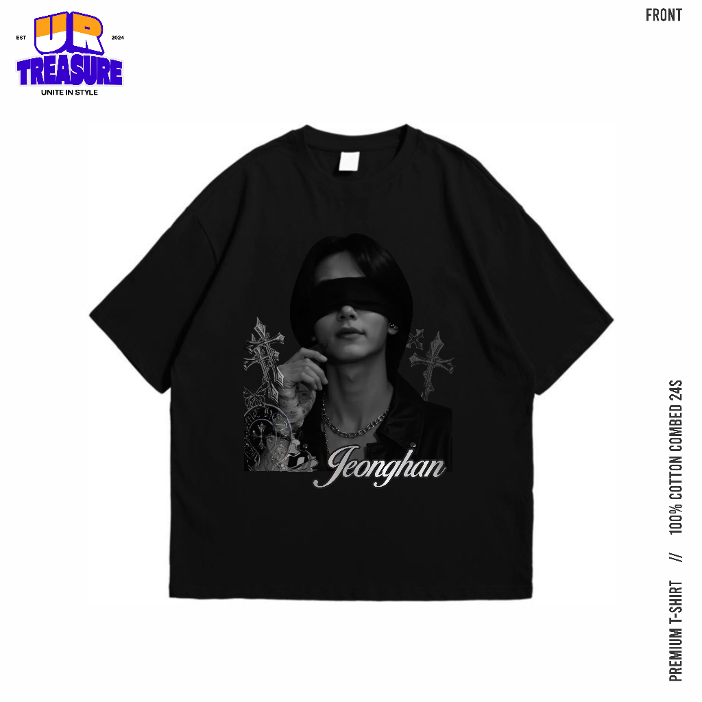 Tshirt Oversize Jeonghan Seventeen Cotton Combed 24s / Kaos Jeonghan Seventeen By UR Treasure