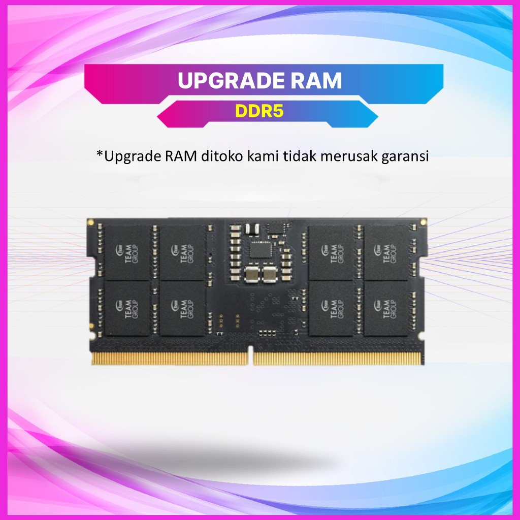 RAM SODIMM DDR5 8GB / 12GB / 16GB / 32GB HIGH SPEED 4800Mhz / 5600Mhz BISA UNTUK LAPTOP GAMING