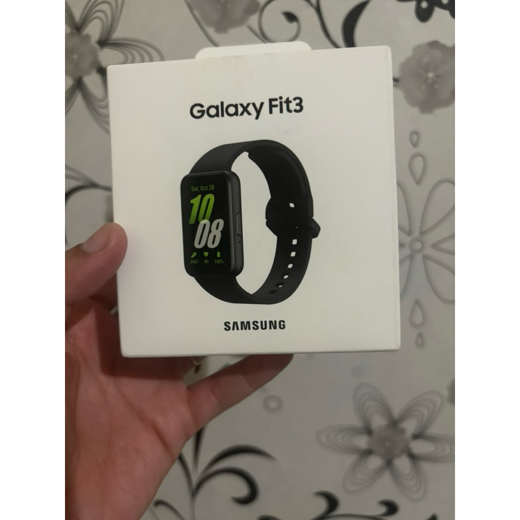 Samsung Galaxy Fit 3 - Gray (BARU) | Smartwatch | Jam Tangan Pria Wanita | Smart Watch Android | Jam