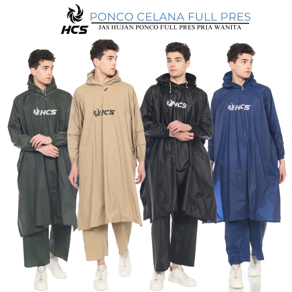 HCS Raincoat Ponco Kalelawar Jumbo Pria dan Wanita